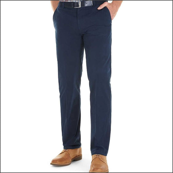 Gurteen Longford Autumn Navy Stretch Cotton Chino*