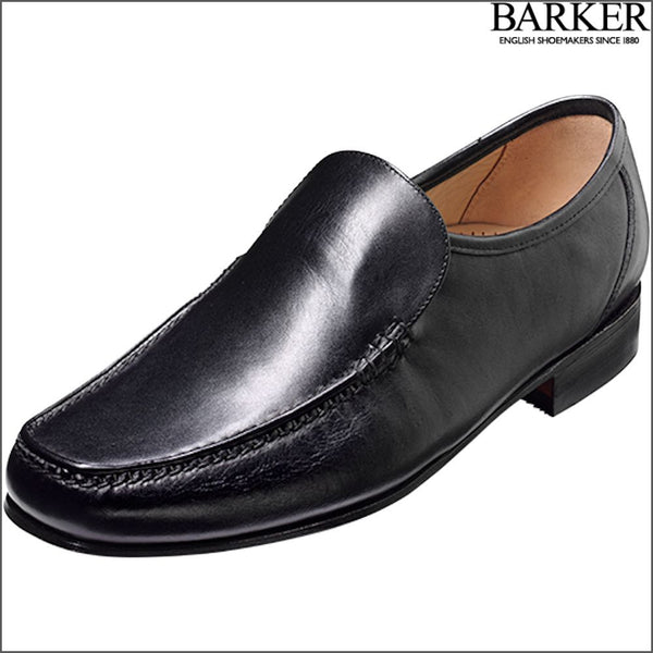 Barker Javron Black Calf Moccasin.