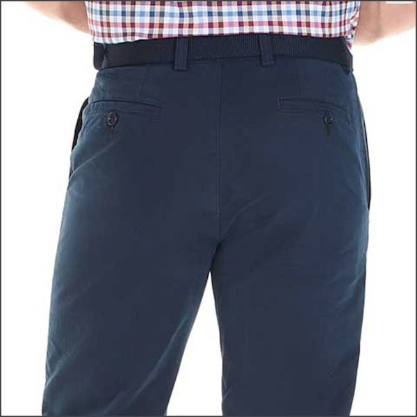 Gurteen Longford Autumn Navy Stretch Cotton Chino*