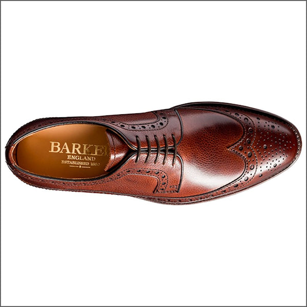 Barker Calvay Cherry Grain Wingtip Brogue.