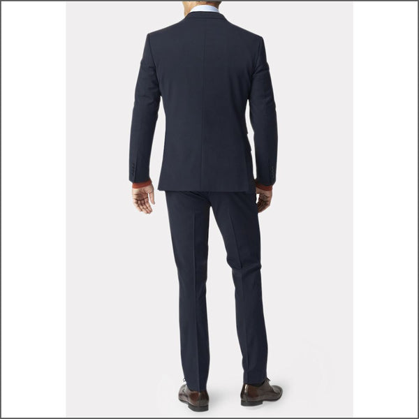 Brook Taverner Cassino Navy Fashion Fit Washable Crease Resistant Suit*