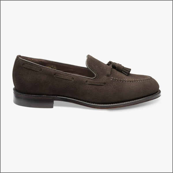 Loake Russell Chocolate Brown Suede Loaferª