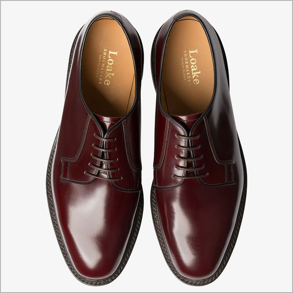 Loake 771 Burgundy Derby Shoe=