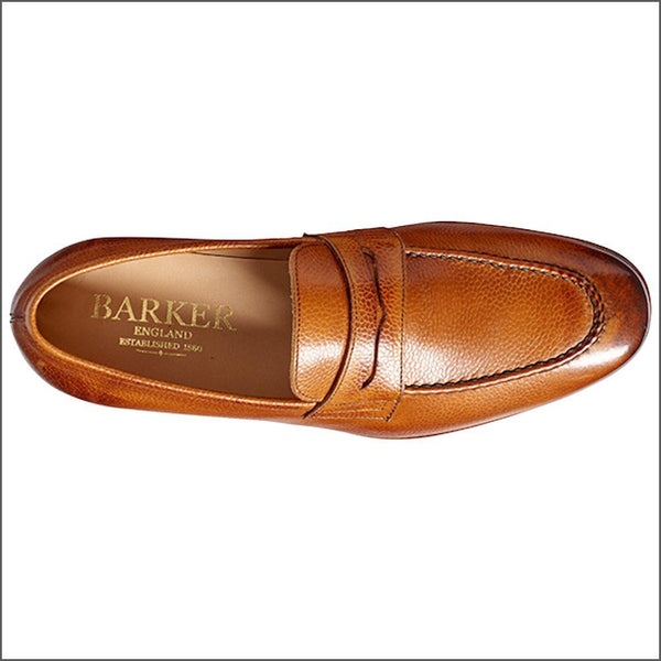 Barker Ledley Cedar Grain Apron Front Mocassin Slip On.