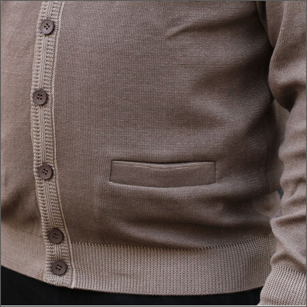 Prestige Beige Classic Cardigan@