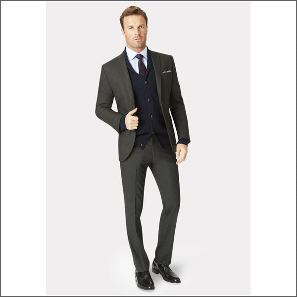 Brook Taverner Dijon Charcoal Suit*