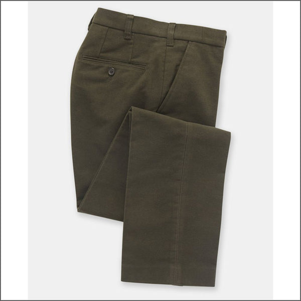 Brook Taverner Olive Kerswell Moleskin Trousers*