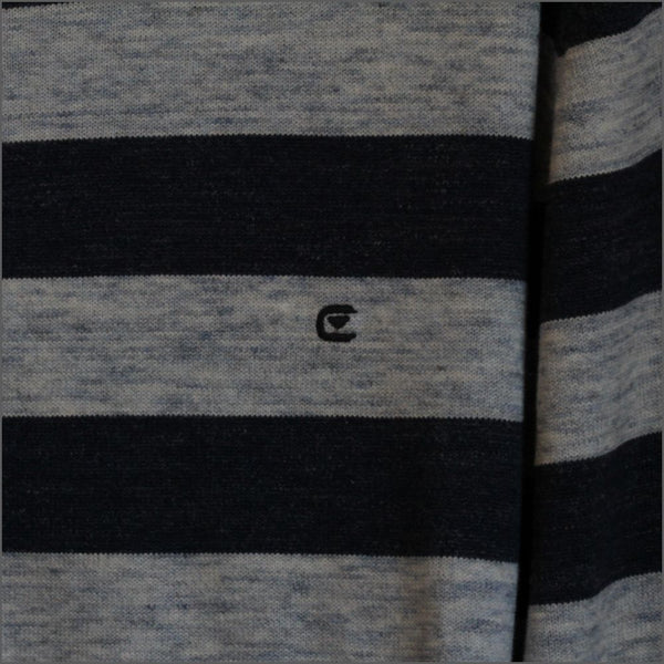 Casa Moda Blue Cotton Crew Neckº