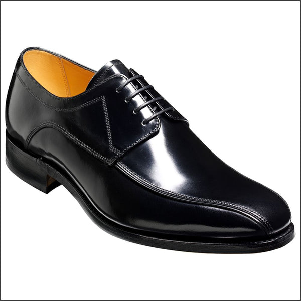 Barker Newbury Black Hi-Shine Derby.