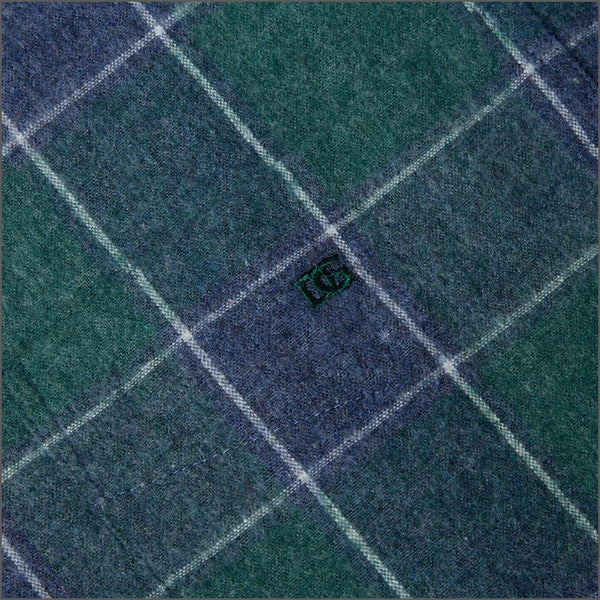 Drifter Ivano Green & Navy Checked Shirt--