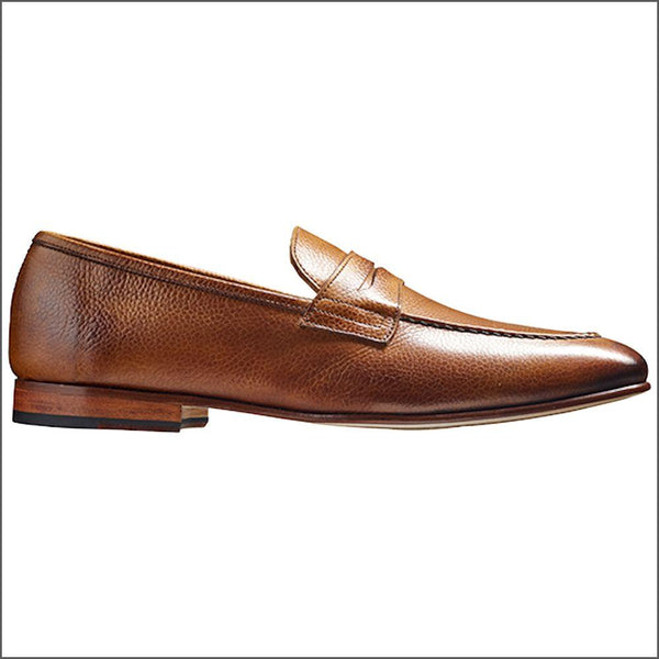 Barker Ledley Cedar Grain Apron Front Mocassin Slip On.