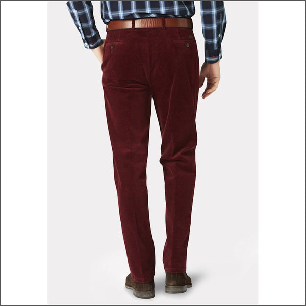 Brook Taverner Ellroy Cherry Cord Trouser*