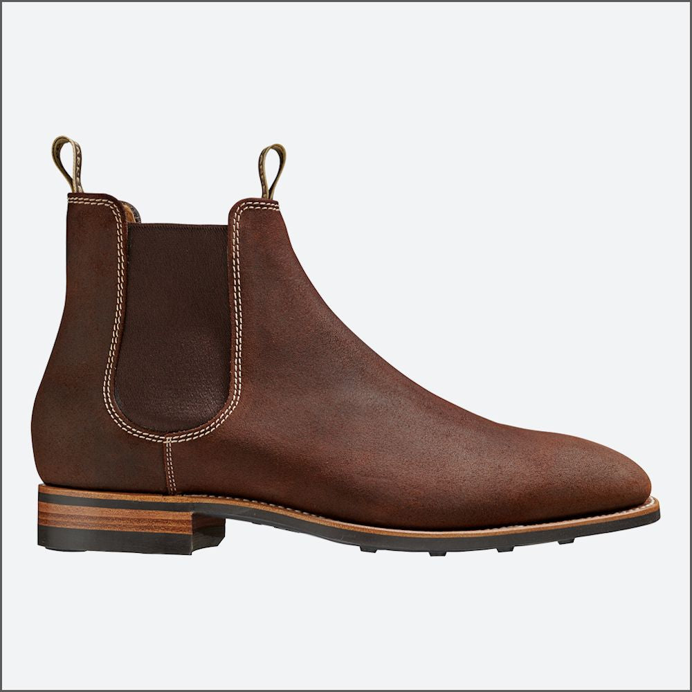 Barker Mansfield Mid Brown Waxy Suede - Main Image