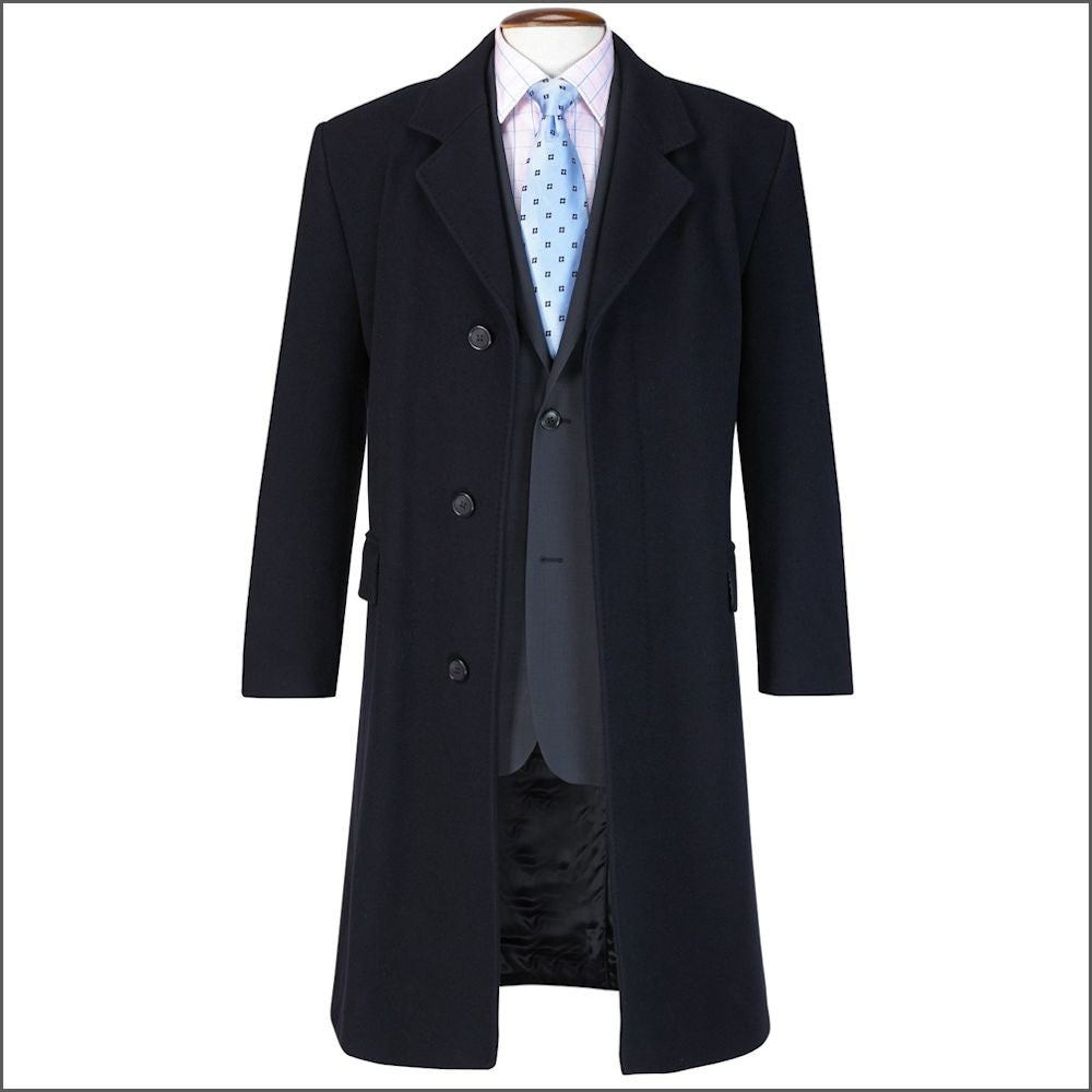 Brook Taverner Bond Wool Cashmere Overcoat | cwmenswear