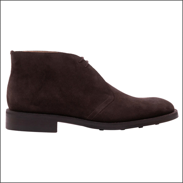 Barker Sandwell - Dark Brown Suede Chukka Boot.