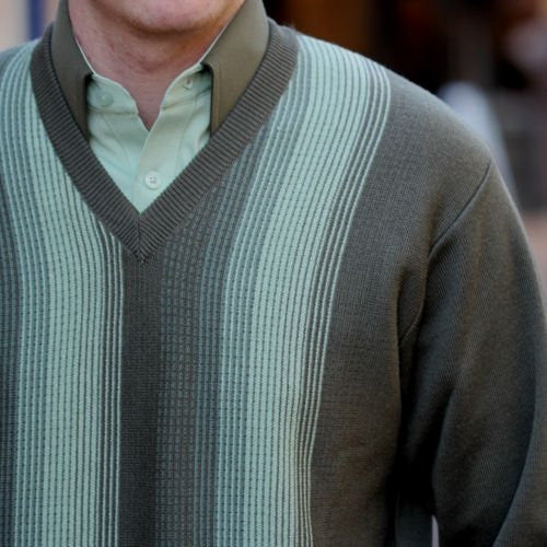 Gabicci M13 Khaki Pattern V Neck<>