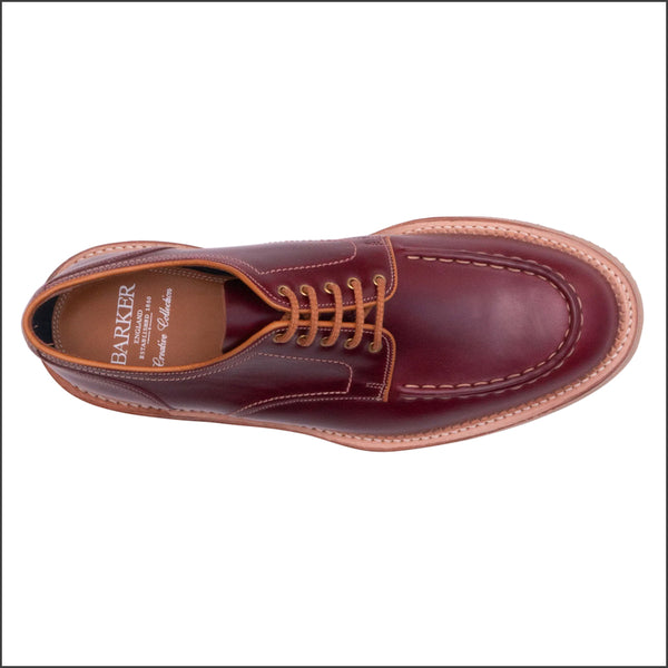 Barker Michigan-Burgundy Waxy Calf Derby.