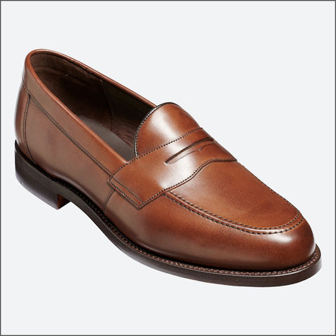 Barker Portsmouth - Dark Walnut Calf Loafer.